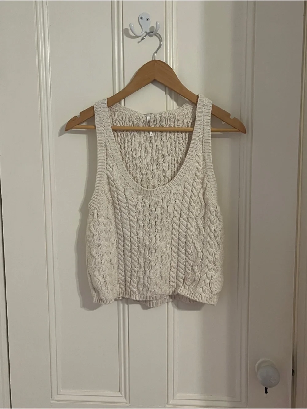 Free People EUC High Tide Cable Tank Top Size Small - Picture 1 of 6